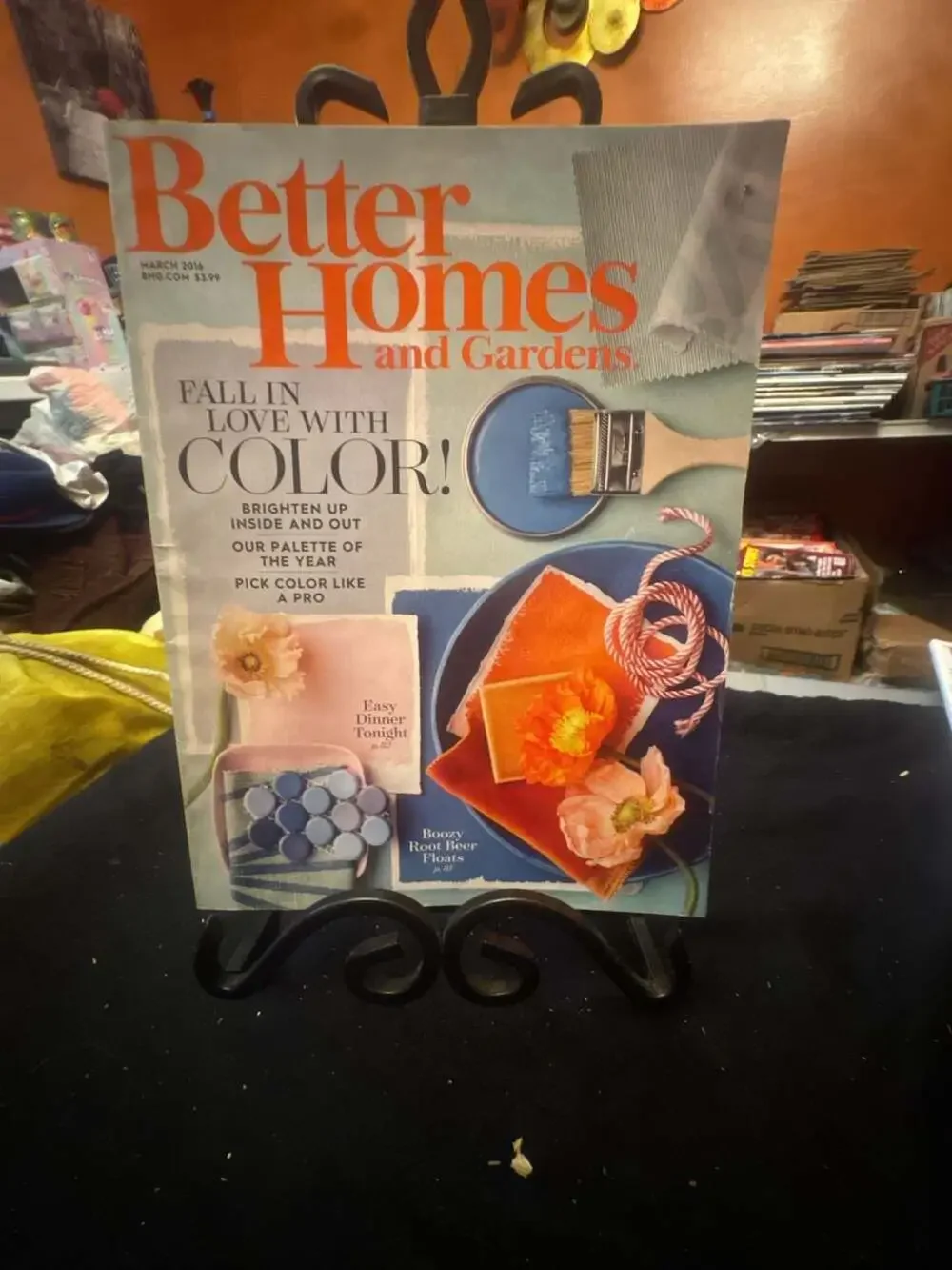 Better Homes and Gardens Magazine March 2016 Fall In Love With Color Issue